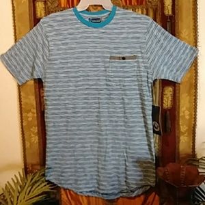 NWT STREET RULES men's Striped Pocket T-Shirt